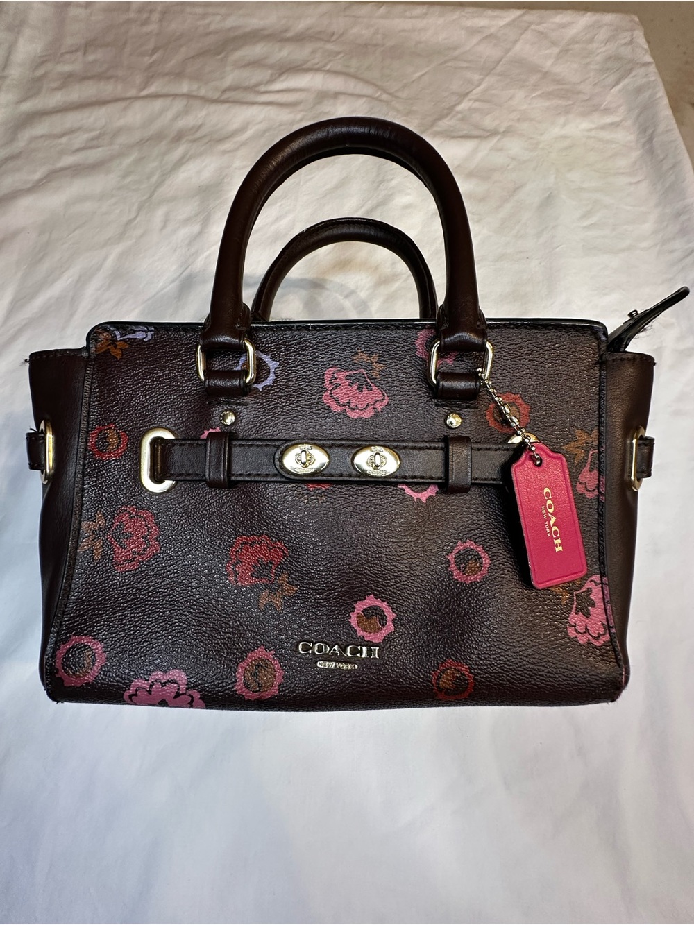 COACH MINI BLAKE CARRYALL WITH PRIMROSE FLORAL PRINT